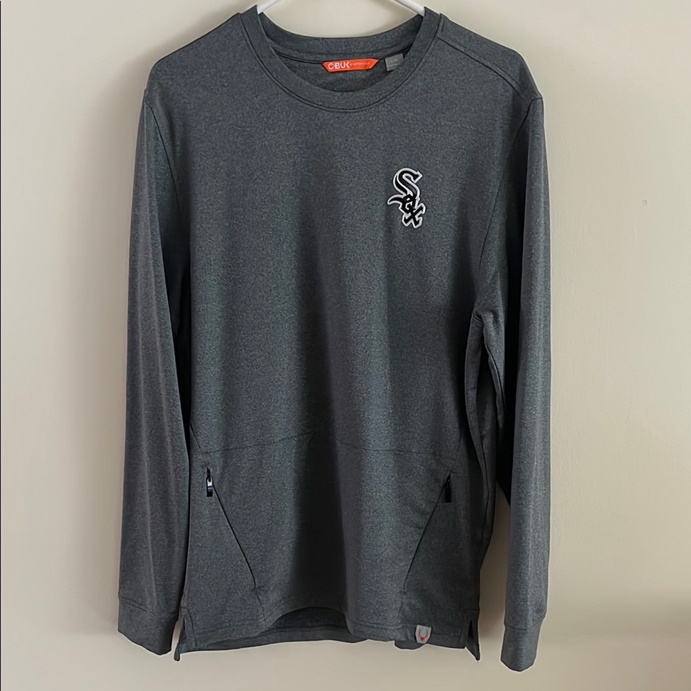 Cutter & Buck Chicago White Sox Charcoal Crewneck Top